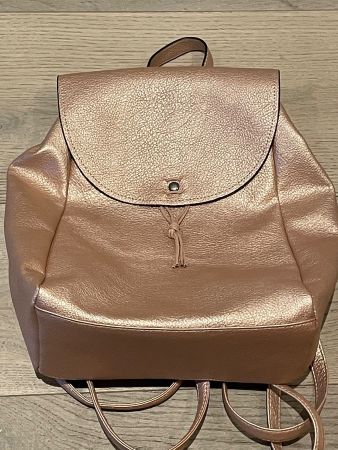 Handtasche/Rucksack/Altrosa Metallic/Designertasche/Neu