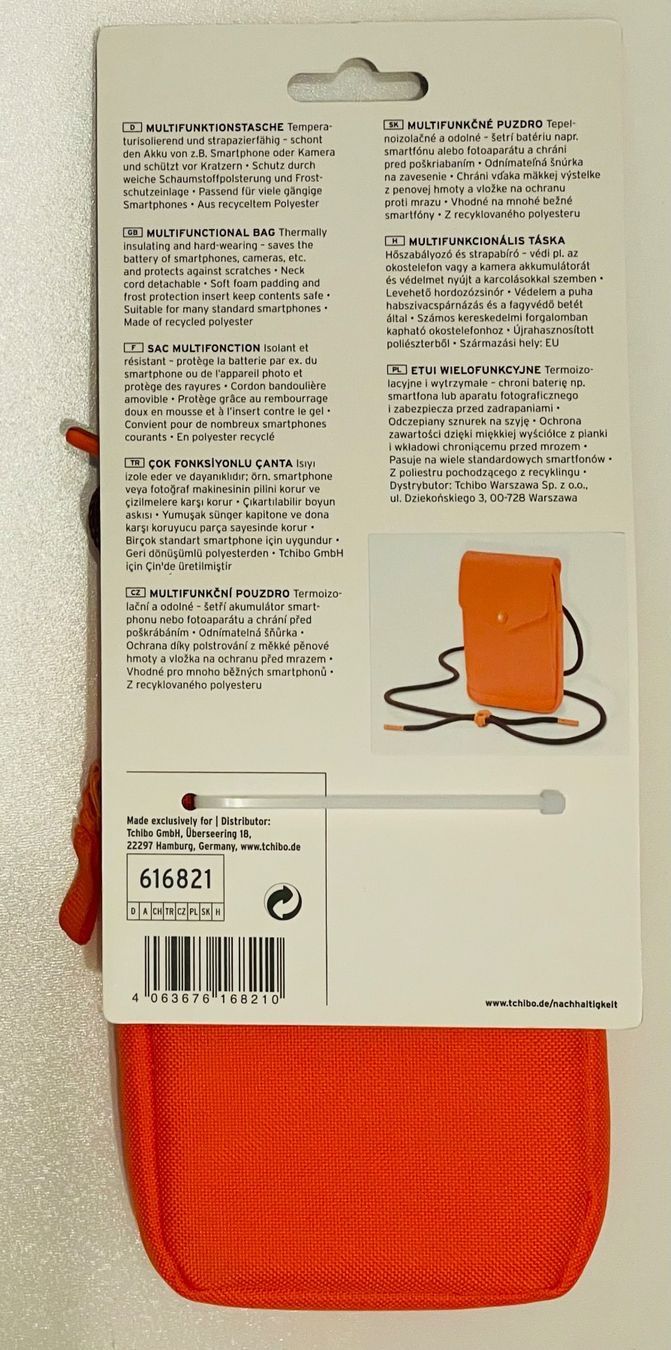 Borse da donna: Pochette sac multifonction Tchibo orange fluo – Nuovo e nell'imballaggio originale da Genève venduto da Murmurs 3