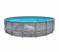 Pool Frame Pool Set „Elite“ 549x132 mit Zubehör Neu!