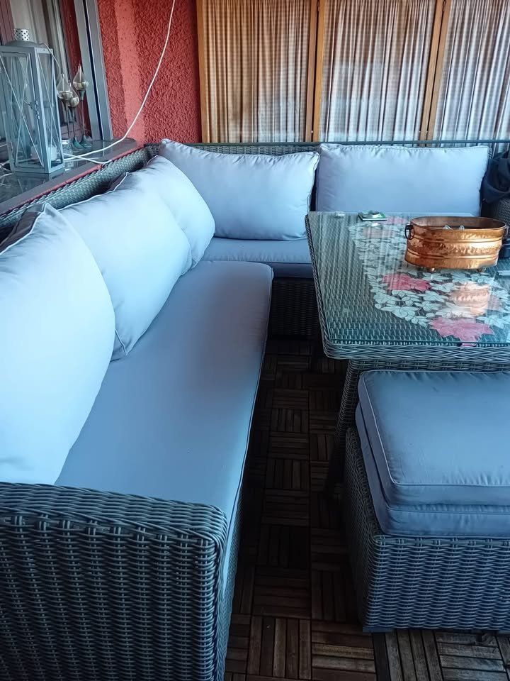 Tischset: Garten Balkon Möbel BOBO lounge Rattan Set – Gebraucht aus St.Gallen von Viki3 3