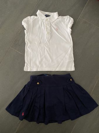 Polo Ralph Lauren, ensemble jupe et polo, Taille 5 ans