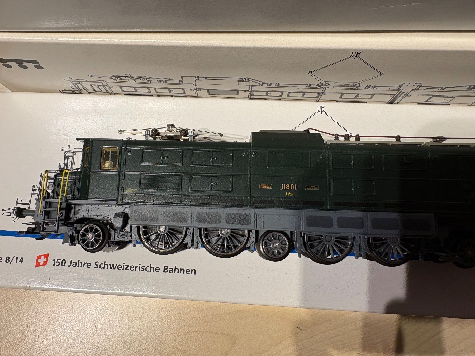 Märklin Modellini di ferrovie: Maerklin 33591 Ae 8/14 verte – Nuovo e nell'imballaggio originale da Corcelles Payerne venduto da Pierre66 4