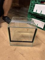 Terrarium Glas 20x20x20 cm Belueftung guter Zustand