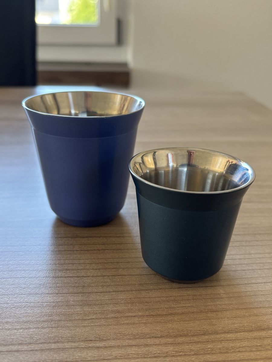 Nespresso Tasses: 2x Nespresso Cup Pixie - Lungo & Espresso - Metall – Neuf (Voir description) à Jona par Sid100