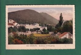 BAD HARZBURG - Badehaus mit Burgberg - 1935