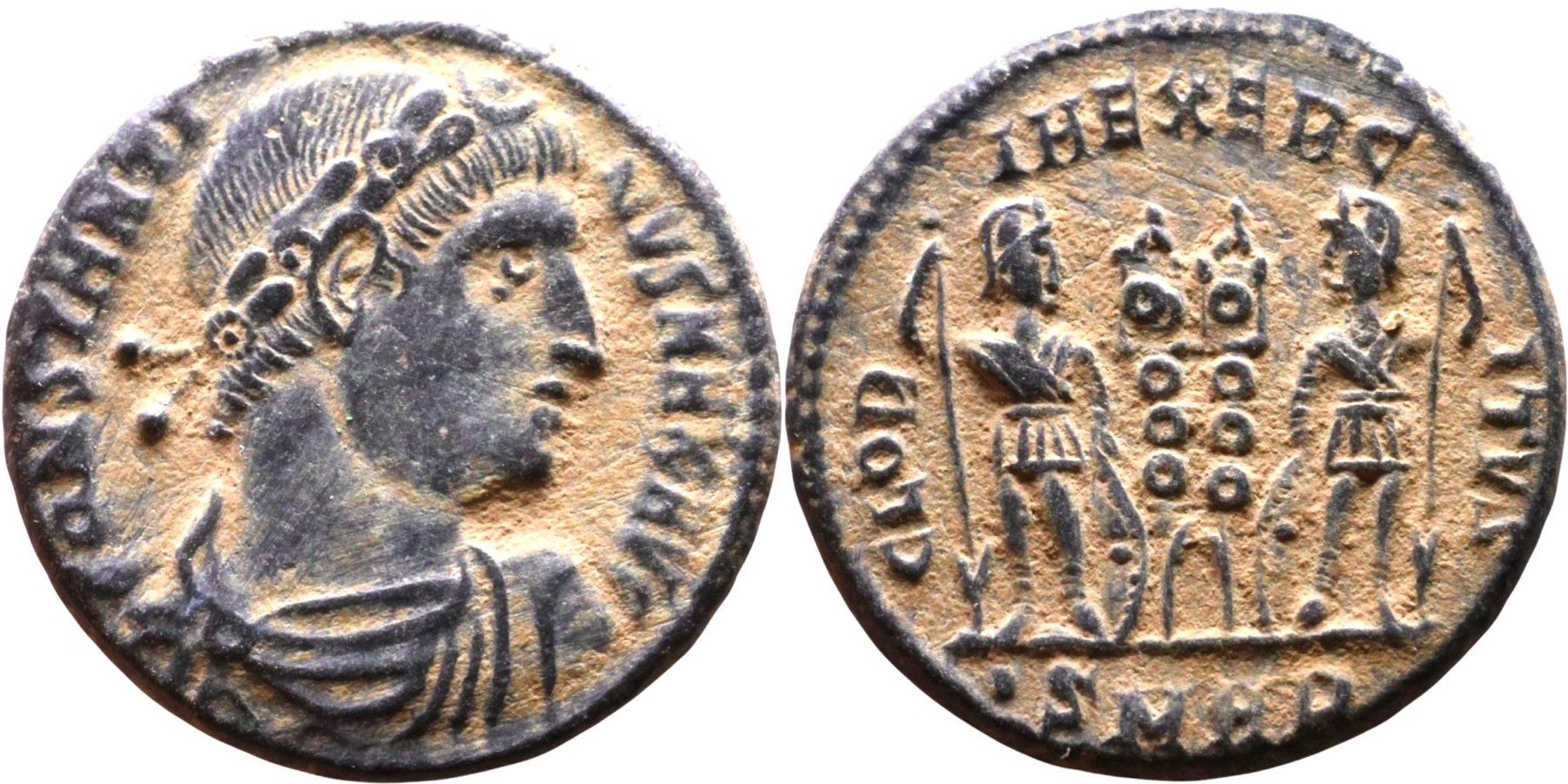 Tutti le monete: CONSTANTINE I bronze nummus (306-337 AD) – Usato da La Sarraz venduto da classicworldcoins