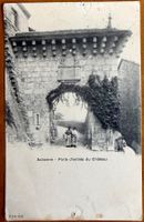 aubonne - Porte d'entrée du Château - Animée 1923