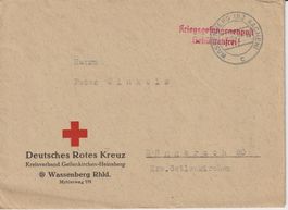 Alte AKs von Deutschland, Rotkreuz-Brief Kriegsgefangenenost