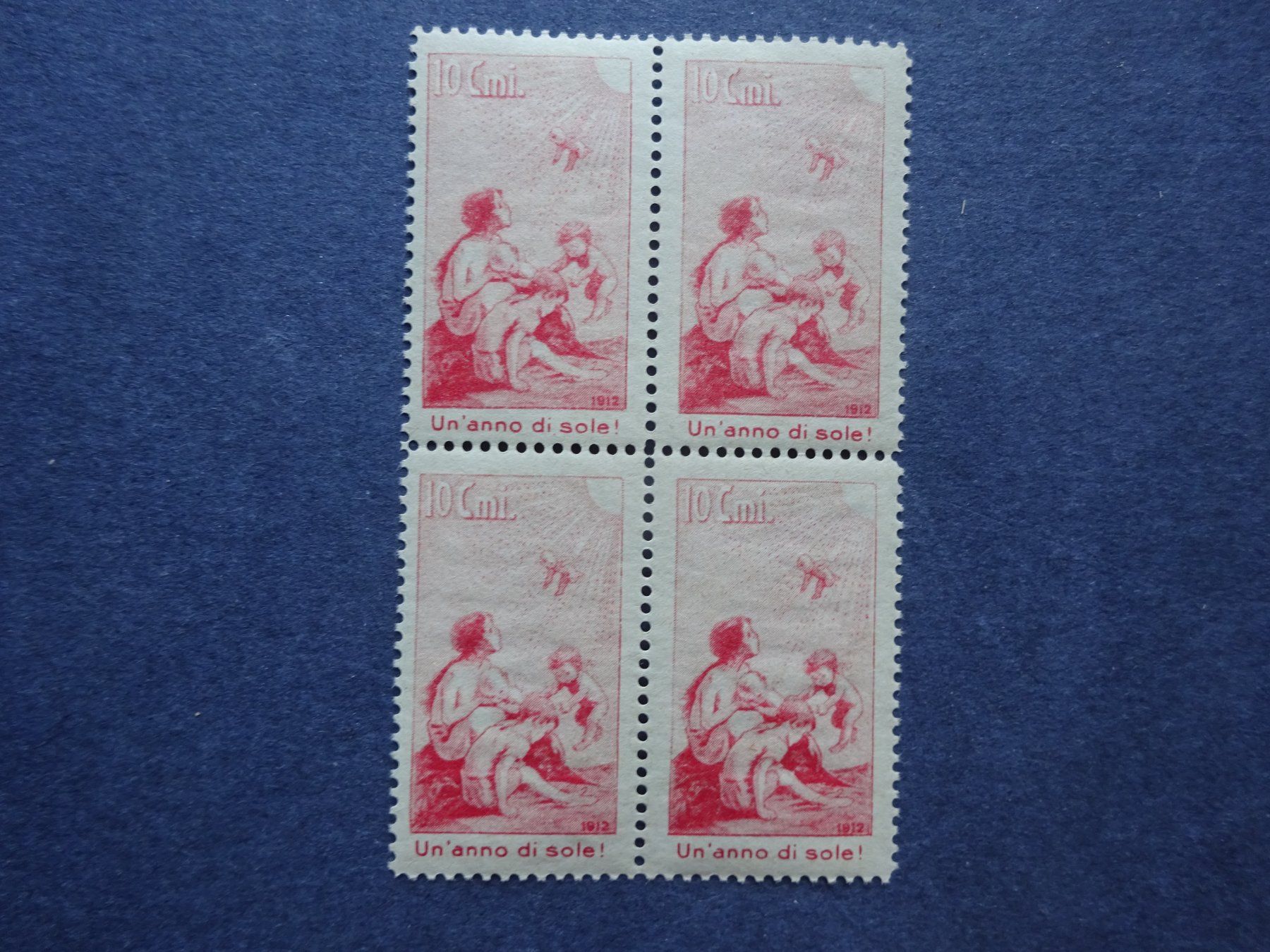 Tutti i francobolli: 1912 Pro Juventute im 4er Block postfrisch** – Usato da Appenzell-Steinegg venduto da adi1975 1