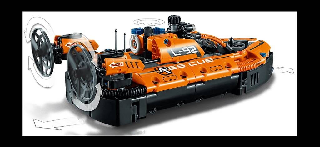 Lego Kit di costruzioni: LEGO TECHNIC SET 42120 LUFTKISSENBOOT / FLUGZEUG – Usato da Zunzgen venduto da Viper79 2
