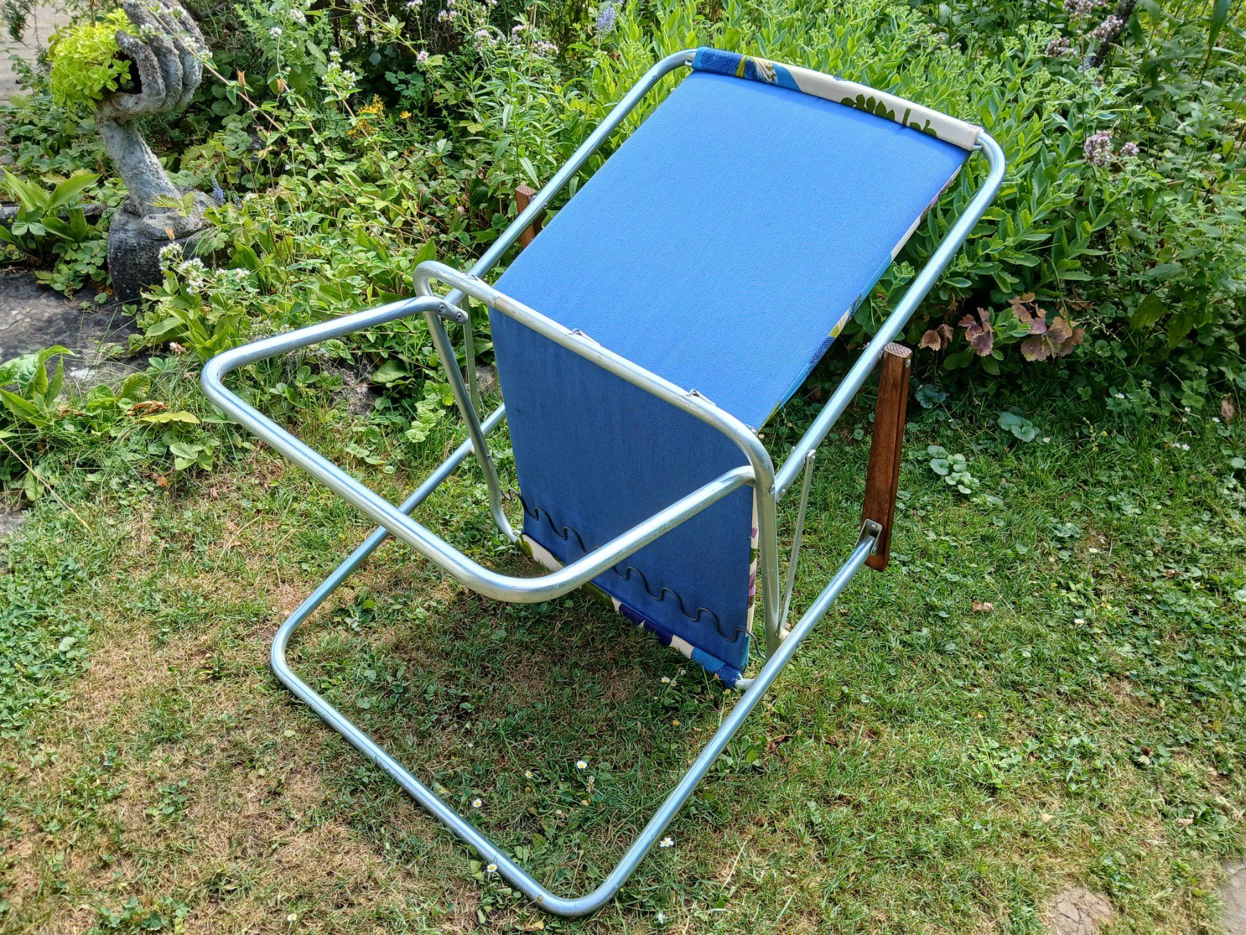 Campingstuhl 70er Jahre mit Holz-Armlehnen (Gebraucht) in Zumikon fr CHF  50  nur Abholung auf Ricardo kaufen