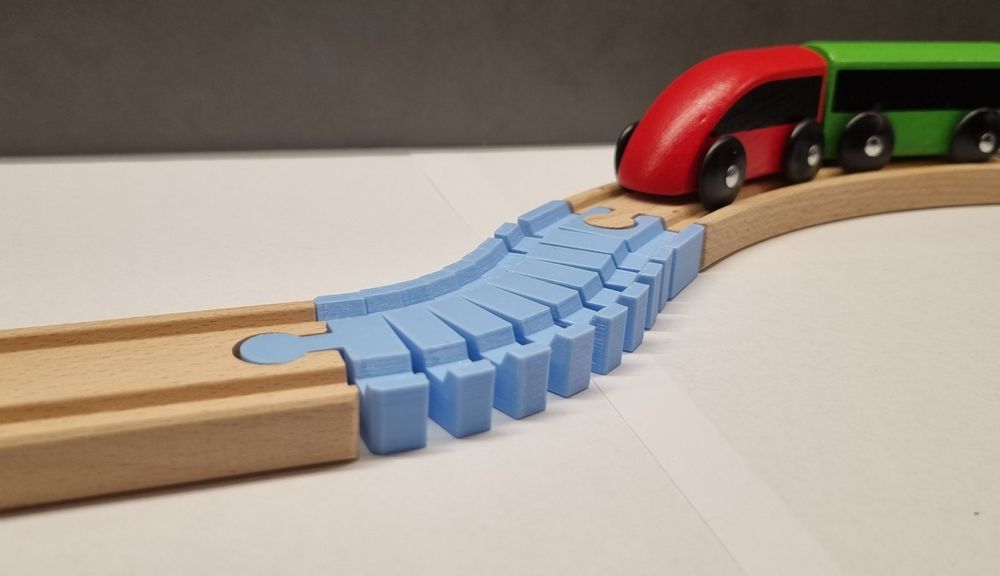 Rail flexible pour train en bois compatible Brio, Ikea etc