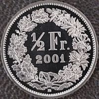 50 Rappen 2001 stgl. / aus Münzsatz