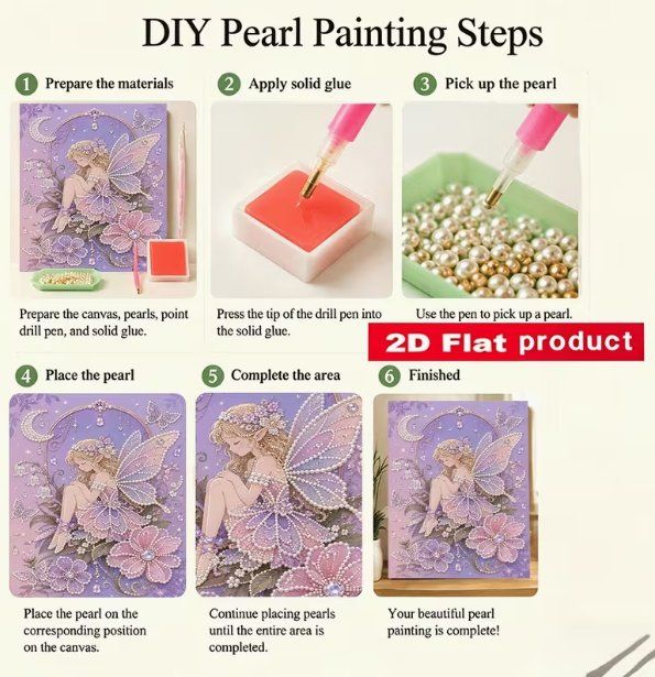Kit bricolage: Diamond Painting Perlen Blumenfee-10-Perlen-726 – Nuovo e nell'imballaggio originale da Obergösgen venduto da Diydiamant 1