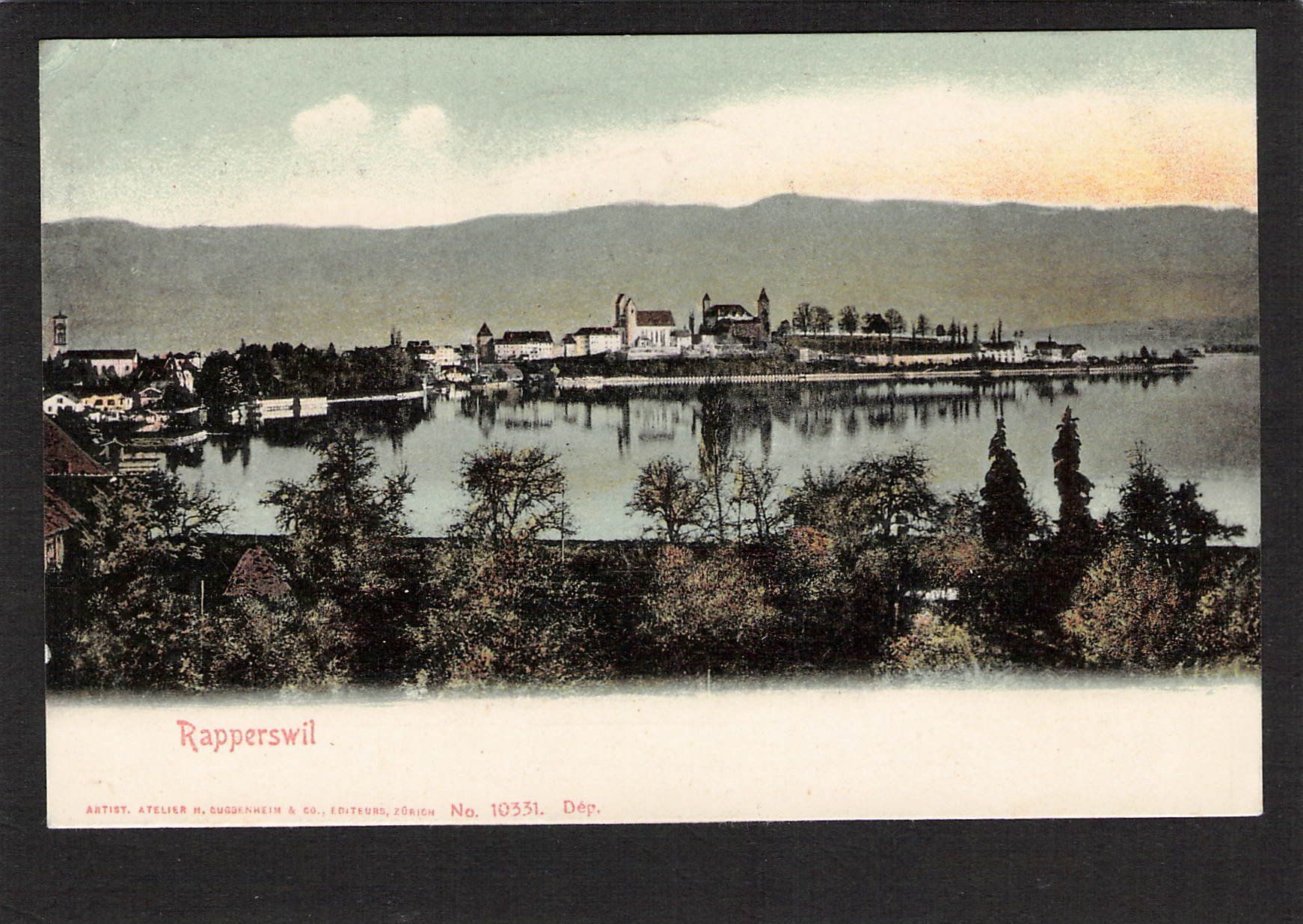 Cartoline postali: #Rapperswil SG , gel. 1906 – Usato da Reichenburg venduto da Pipo-67
