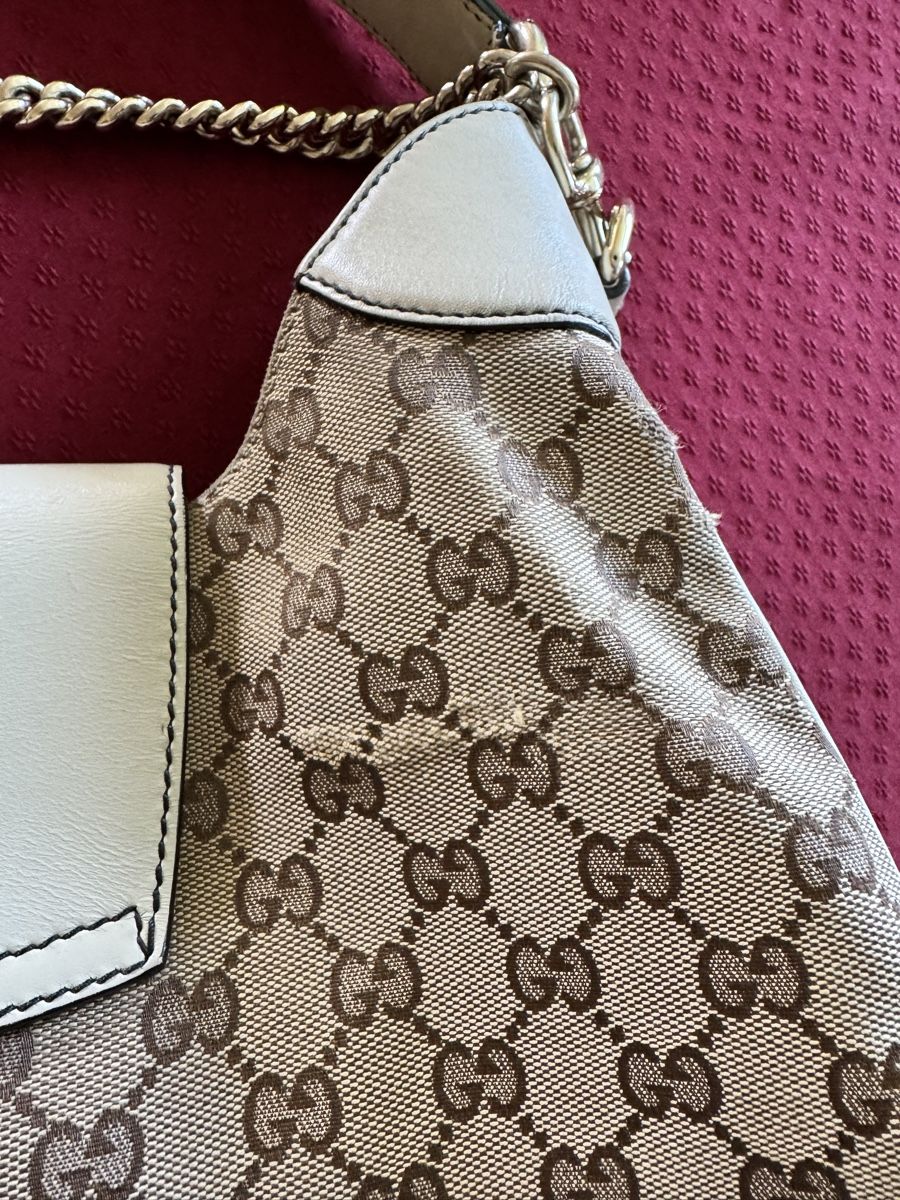 Gucci Borse da donna: Sac Gucci authentique GG Canvas beige – Difettoso da Forel (Lavaux) venduto da Mivrec.1823 3