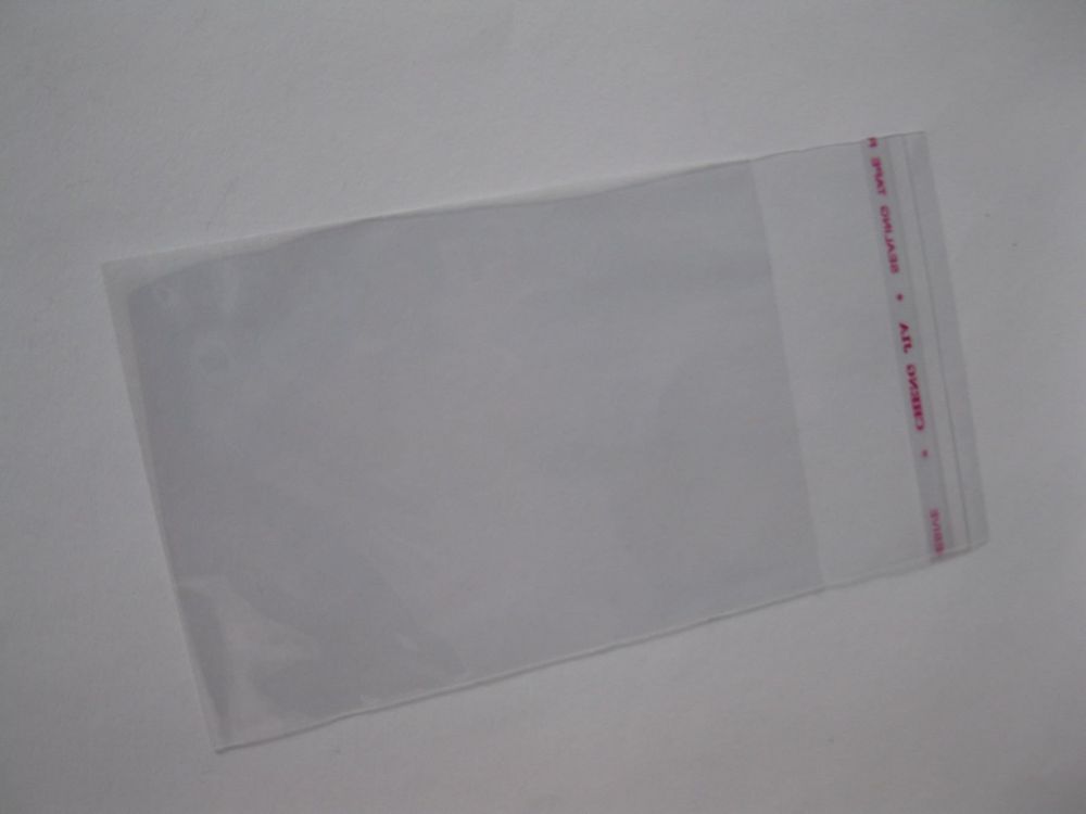 Lot De 100 Sachets OPP à Fond Croisé - 115x190mm - Alimentaire Et Polyvalent