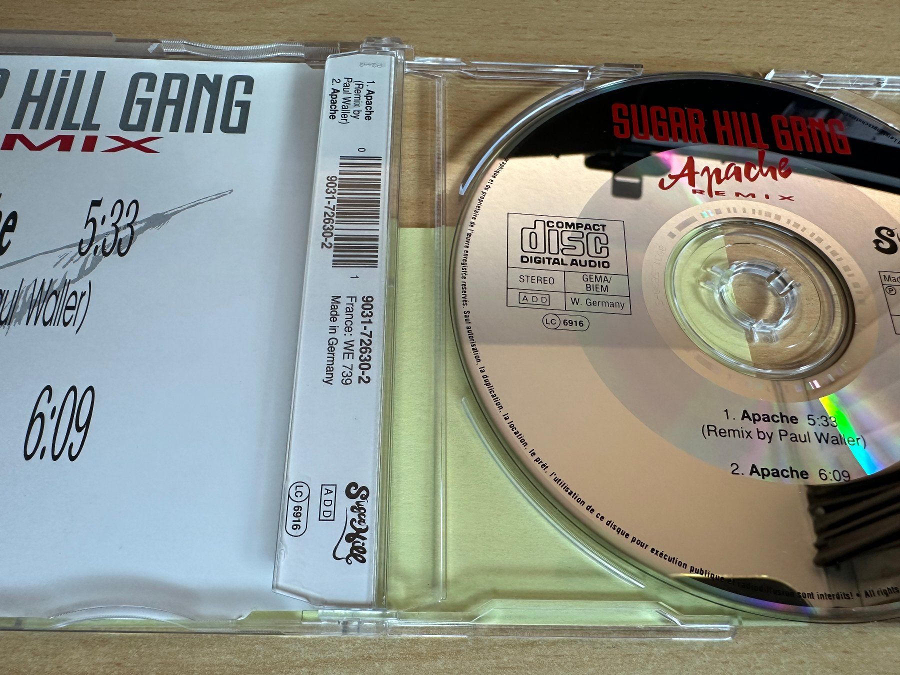 CD: Sugarhill Gang – Apache - Remix - Single CD – Usato da Rikon im Tösstal venduto da Alpenmutz 1