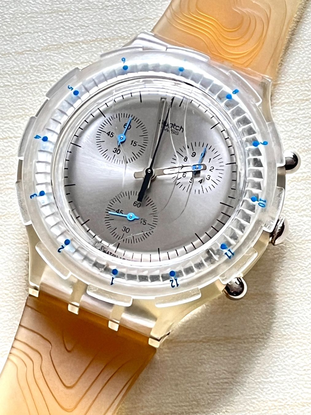 Swatch Orologi: Swatch Chronograph Uhr – Usato da Grenchen venduto da chththl