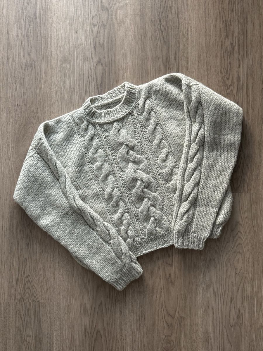 Maglioni & Felpe: Handgestrickter Pullover Wolle handmade cropped XS S – Usato da Langnau am Albis venduto da Nataliehershlag 2