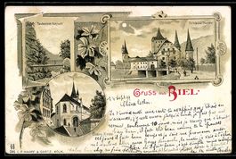 Litho Biel, Schloss Nedan, Taubenloch-Sc