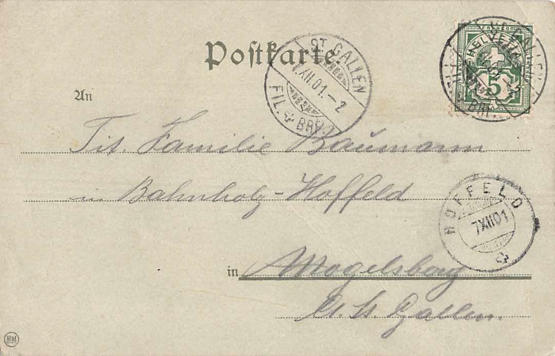 Cartoline postali: GRUSS aus ST. GALLEN LITHO – Usato da Winterthur venduto da SchatzchischtliWinti 1
