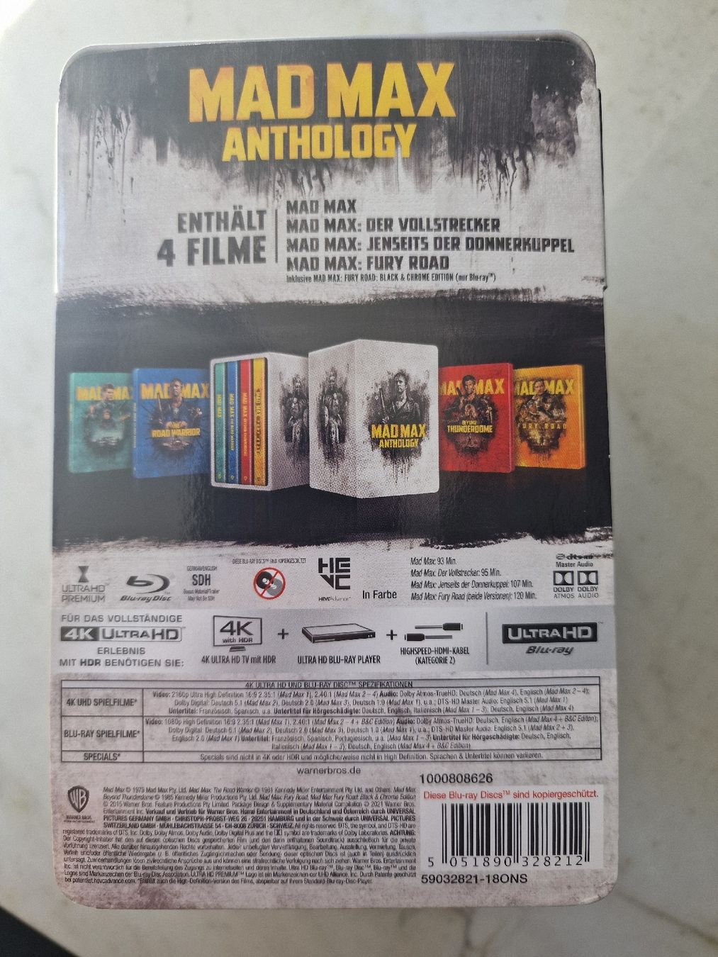 Tous les DVDs: Mad Max Anthology 4K UHD BluRay – D'occasion à Birmensdorf ZH par Remubi 1