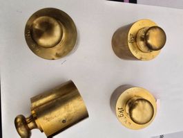 Messing Gewichte für Antike Markt oder Balkenwaage