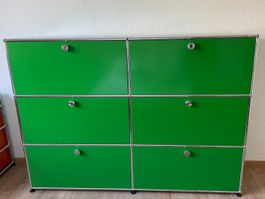 USM Haller Sideboard in selten angebotenen grün 6 Klappen