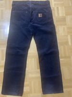 Carharrt Cordhose, W33 L32, blau