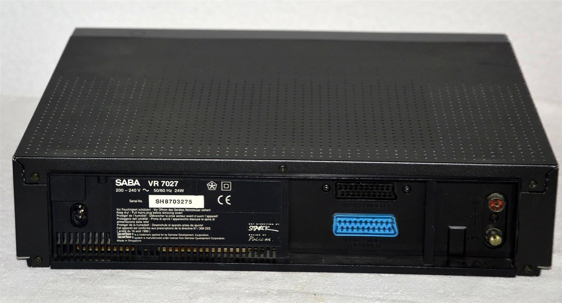 Registratori: Videorecorder VHS  Saba  VR7027 – Usato da Collonges venduto da arashee 2