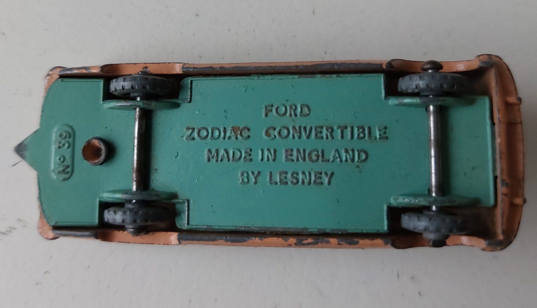 Matchbox Modellautos: Matchbox Lesney Nr. 39 A Ford Zodiac Cabrio – Gebraucht aus Schenkon von Elbarto007 5