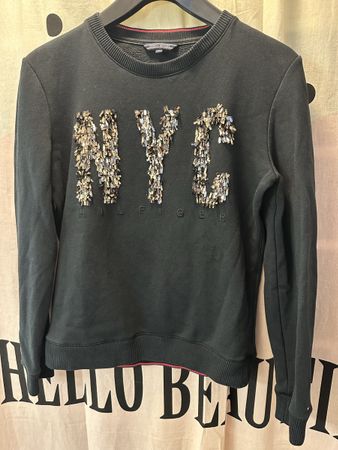 Tommy Hilfiger Pullover m.  Pailletten XS schwarz