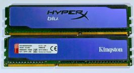 Kingston HyperX Blu 8GB DDR3 RAM Kit (2x 4GB) – 1600MHz CL9