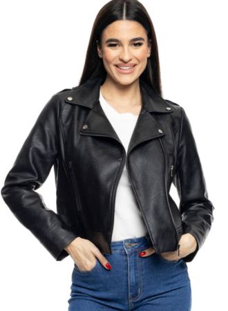 GUESS Faux Leather Jacket | Grösse L