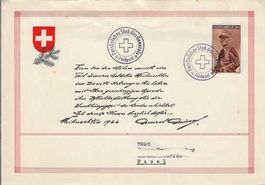 Soldatenmarken: Weihnachtsbrief General Guisan 1944, Basel