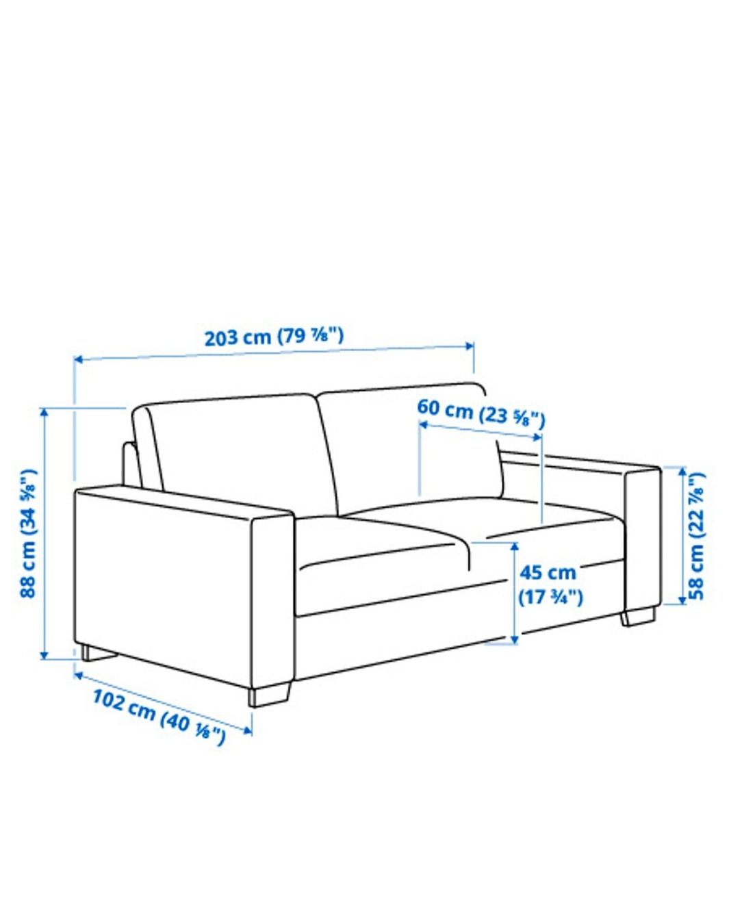 Ikea Divani: 2-er Sofa (SÖRVALLEN) dunkelgrau – Usato da Solothurn venduto da CiniMini4 5