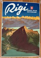 Plakat, Rigi, Original, Moos, 1939