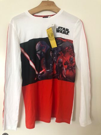 3 neue t-shirts: ein starwars gr.170, zwei basketball gr.182