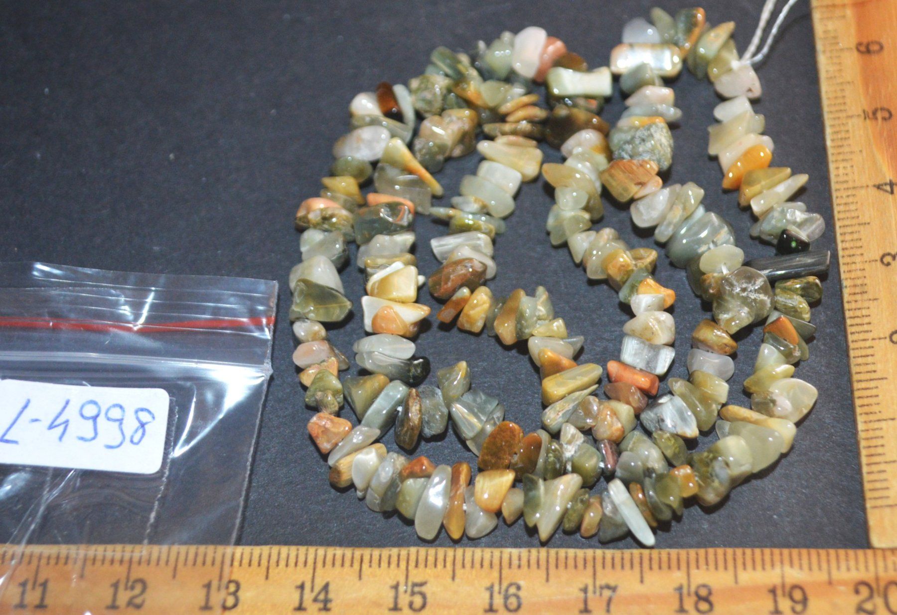 Minerali & Pietre curative: Stein Perlen Strang L-4998 – Chrysoberyll Chips 44cm – Nuovo e nell'imballaggio originale da Goldiwil (Thun) venduto da han_v5b7 6