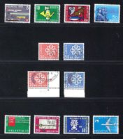 1959/60 Frei- & Werbemarken ZNr. 343-354 ET-gest. ʘ KP 29.-