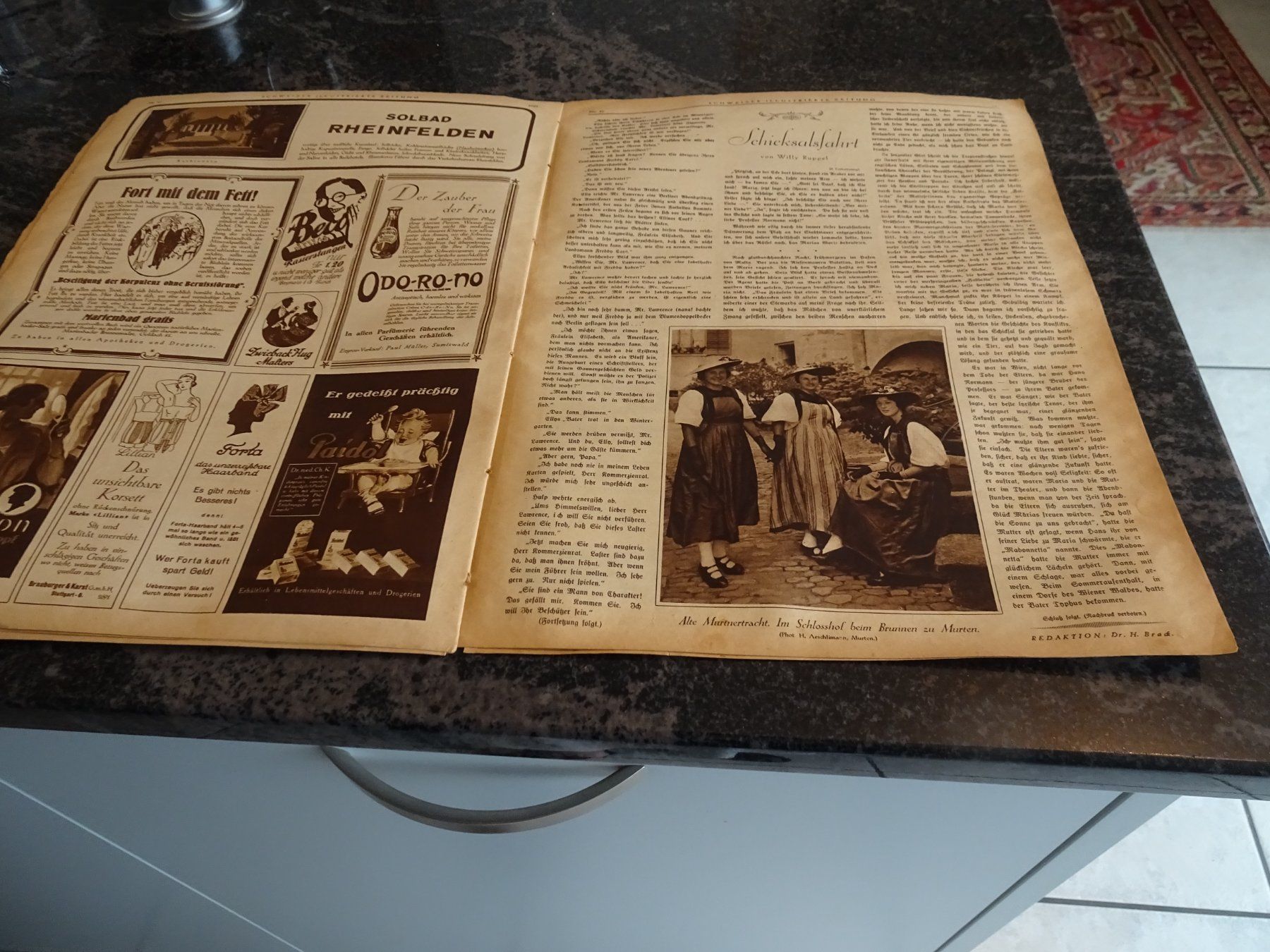 Revues & Magazines: Schweizer Illustrierte Zeitung"  Vom 2.Juli1925 Über 100 Jah – D'occasion à Zürich par Roulet 5