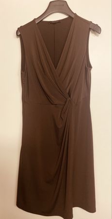 Brown Summer Dress - Sleeveless & Elegant - Size Medium