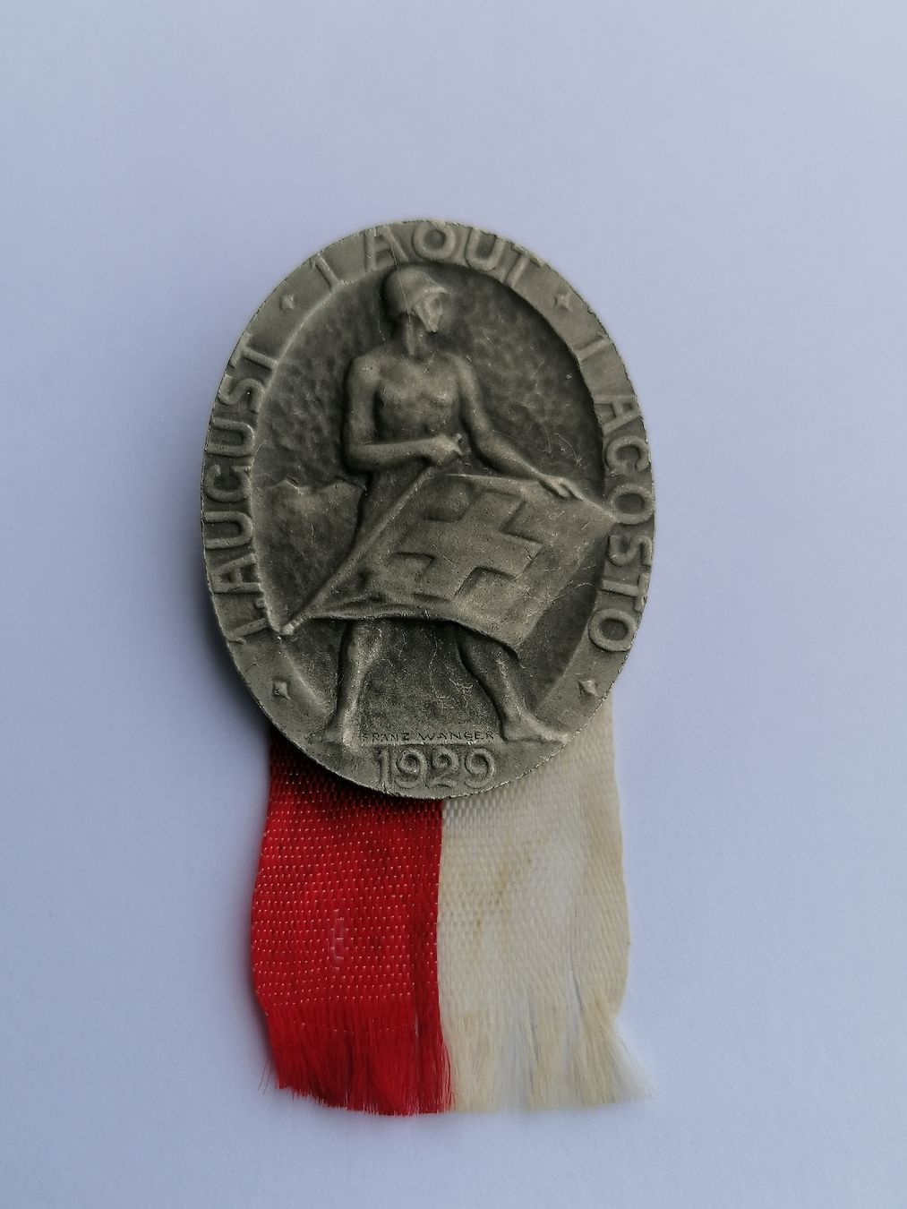 Plaketten & Abzeichen: Abzeichen 1.August 1929 – Gebraucht aus Werthenstein von Marsche1