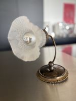 Elegante Wandlampe - Jugendstil mit Glasschirm, Vintage