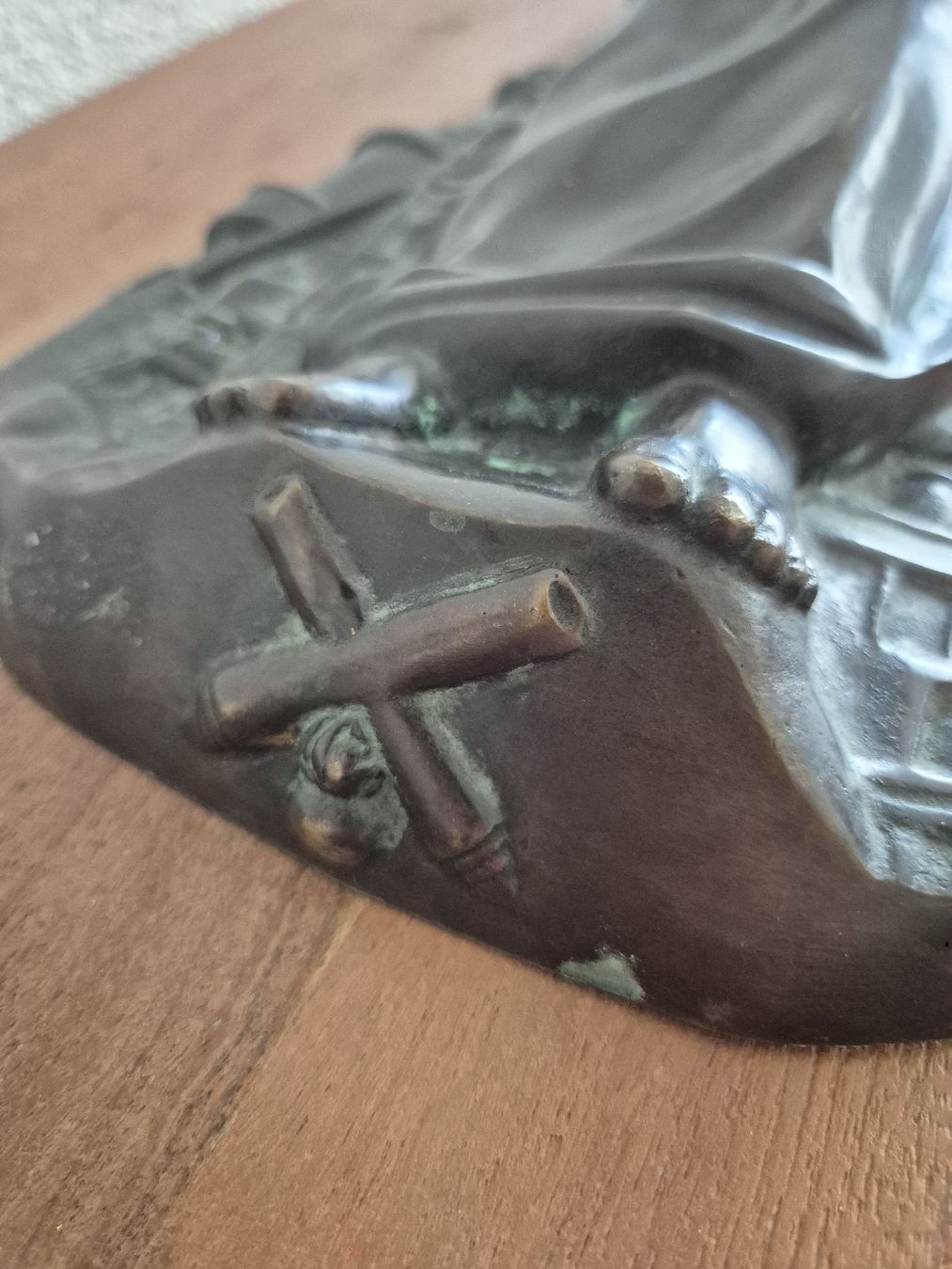 Sculture & Statue: Wunderschöne Bronze Figur/Relief HEILIGE BARBARA 7KG – Usato da Zürich venduto da Dalema13 5