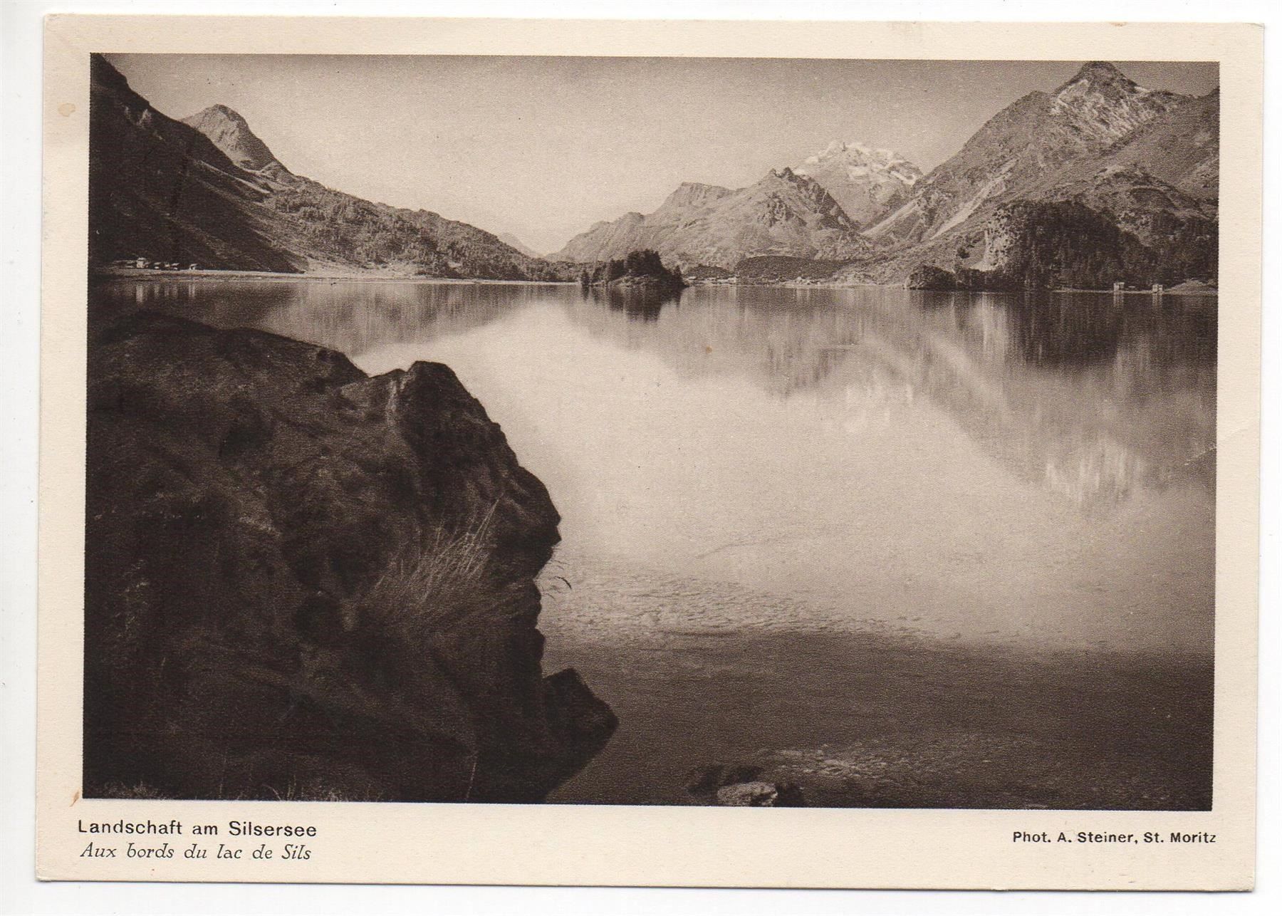 Ansichtskarten: LANDSCHAFT AM SILSERSEE – Neu (gemäss Beschreibung) aus Jona von philajona