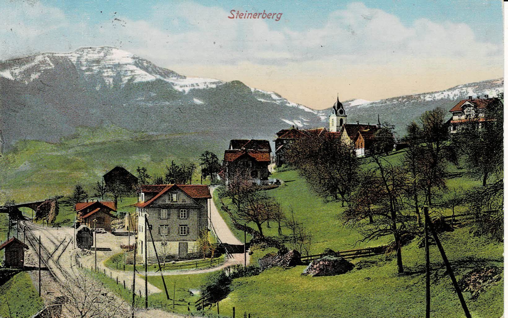 Cartoline postali: STEINERBERG SZ gel. 1916! – Usato da Hergiswil NW venduto da Kartenfrau