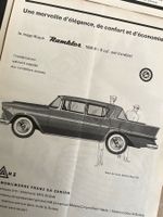 Rambler Cars - 4 alte Werbungen / Ancienne réclames 1958/60