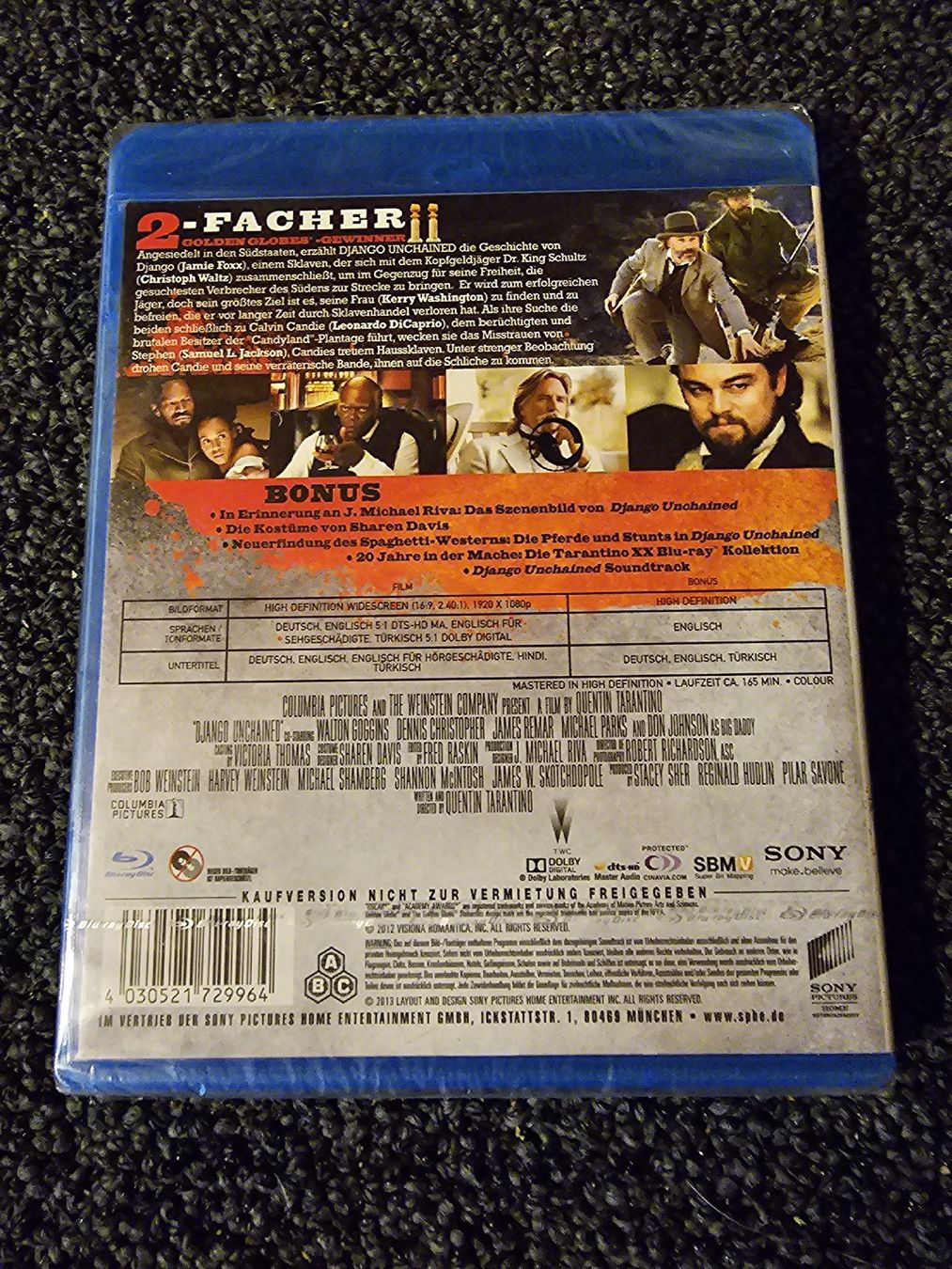 Tutti i DVDs: Django Unchained - Blu-ray – Nuovo e nell'imballaggio originale da Ruswil venduto da jan_bxl5 1